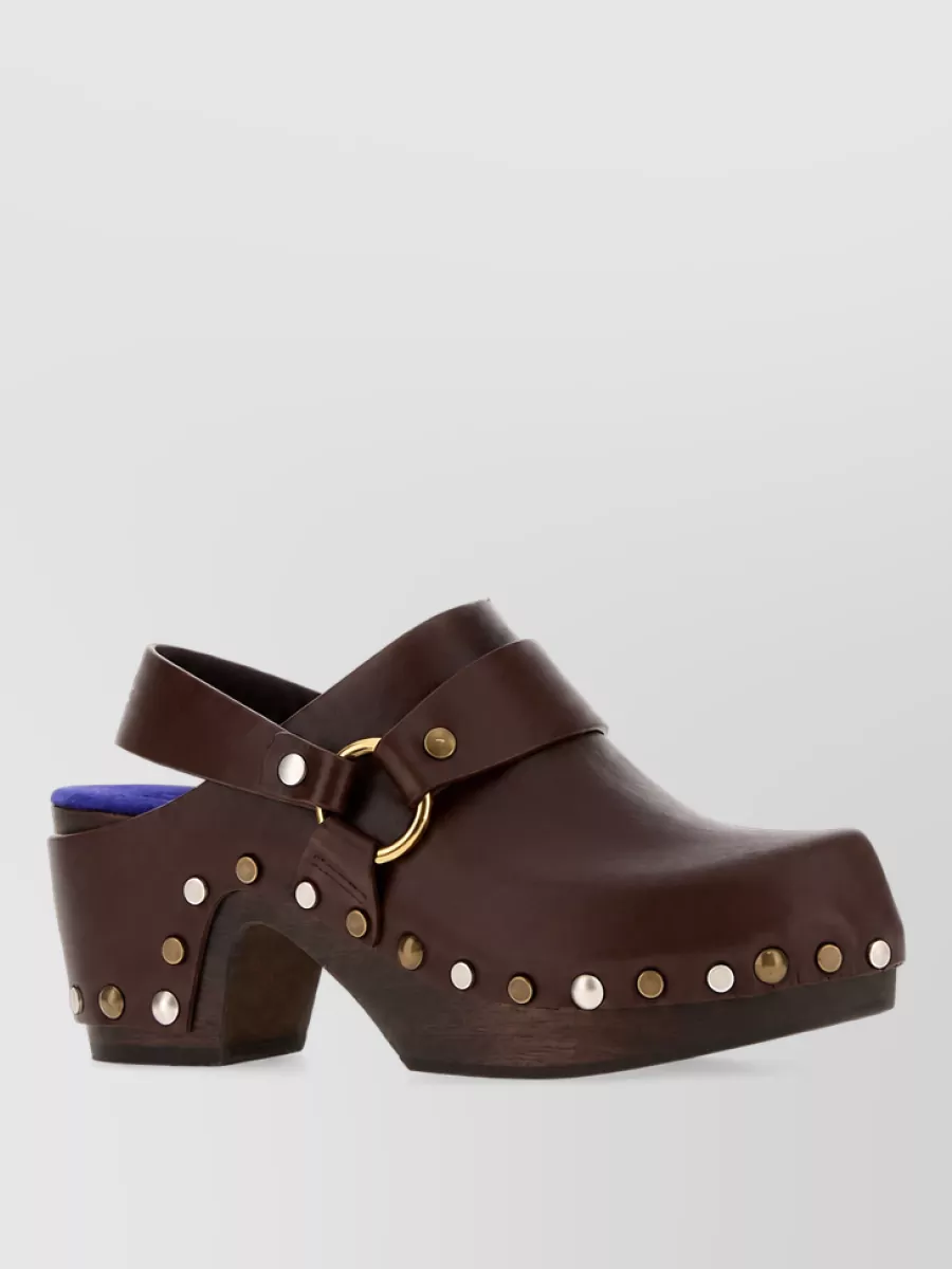 Chloé leather clogs