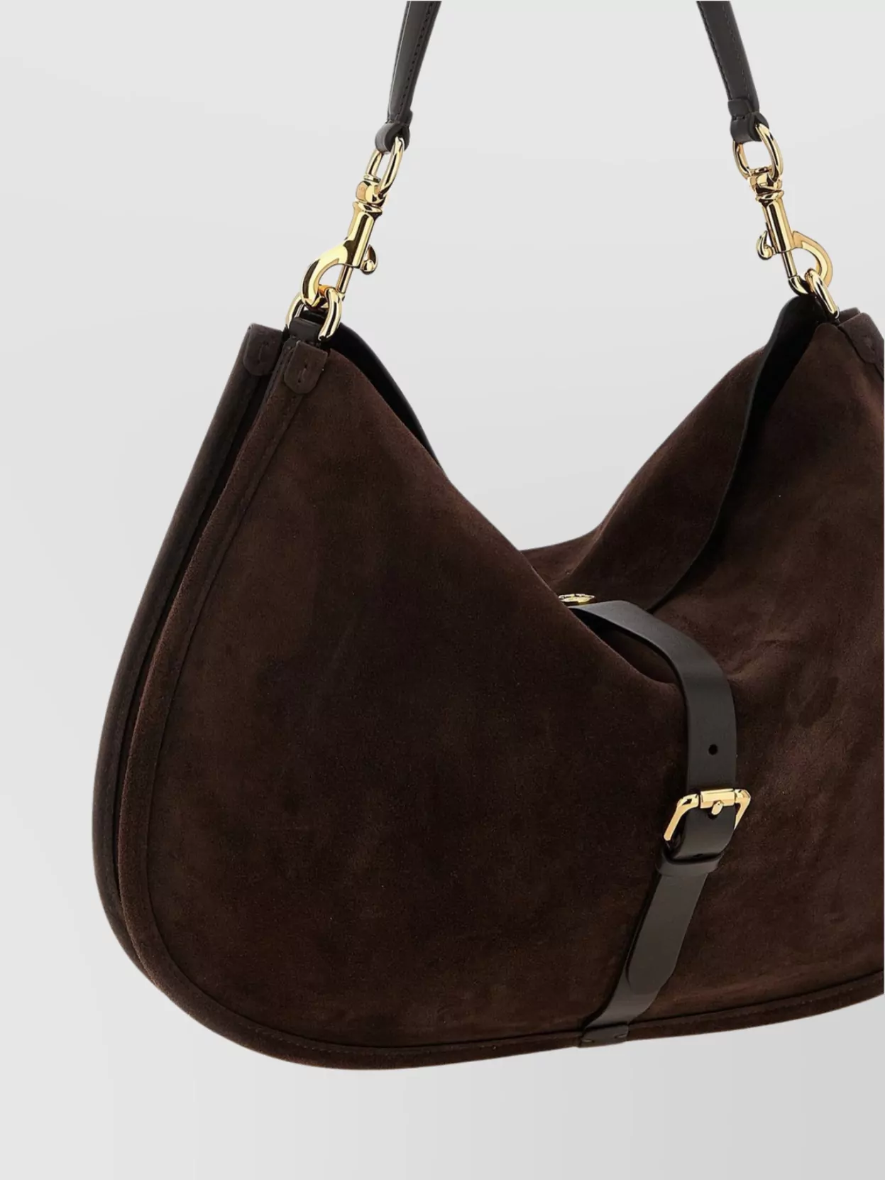 Etro Large Shoulder Bag In Suede Finish