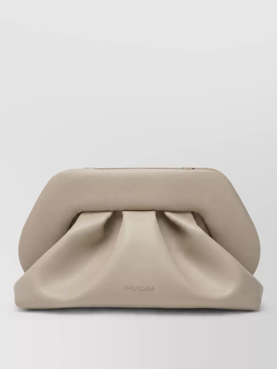 Themoiré clutch bag