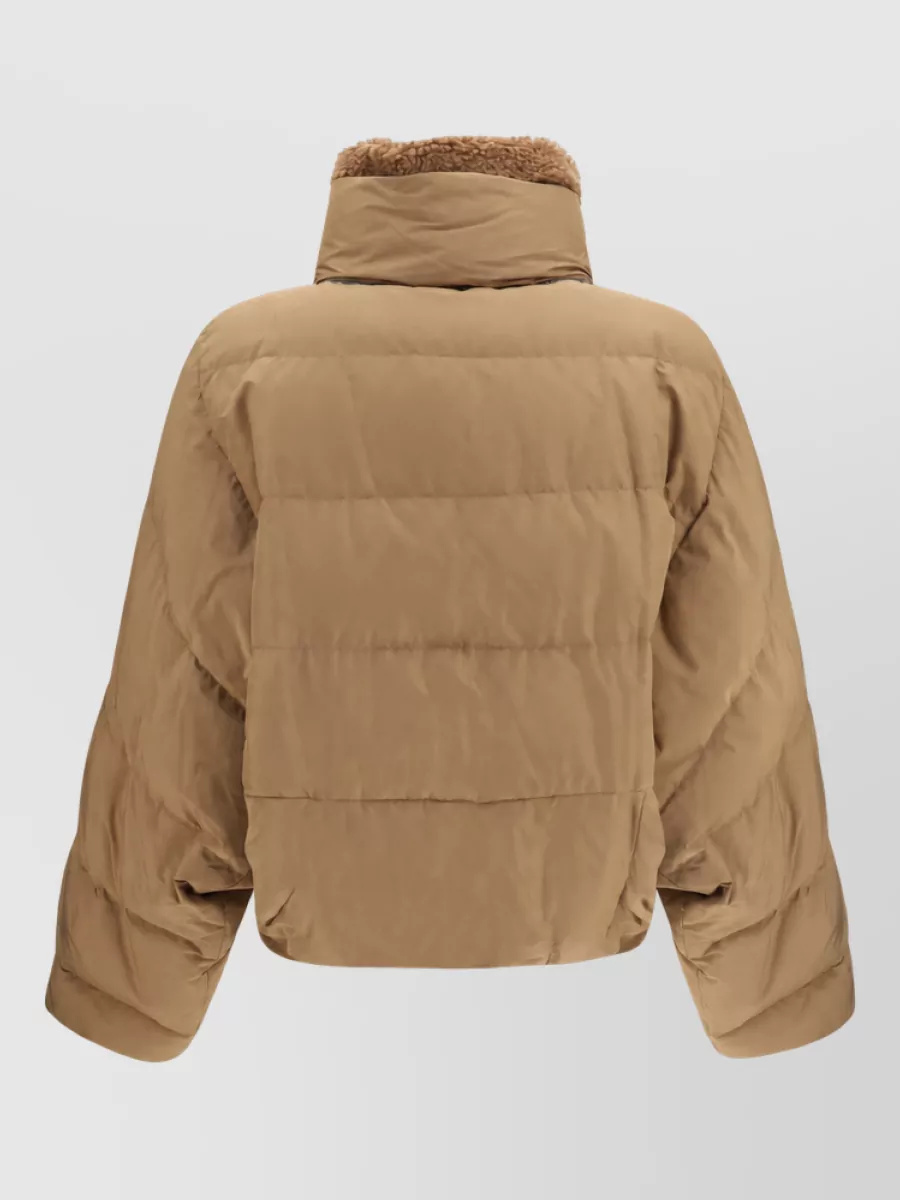 Brunello Cucinelli Padded Parka Coat With Shearling Collar