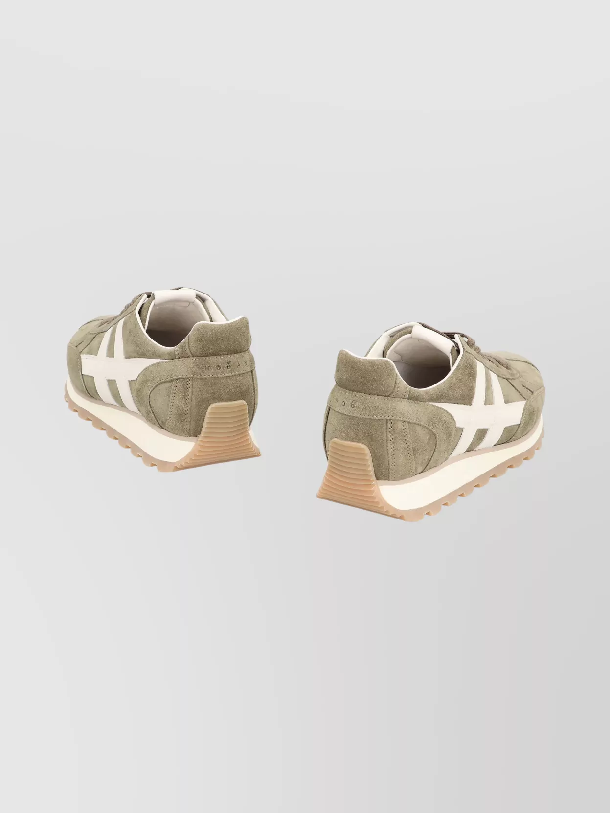 Hogan Suede Sneakers With Contrast Stripe Detail