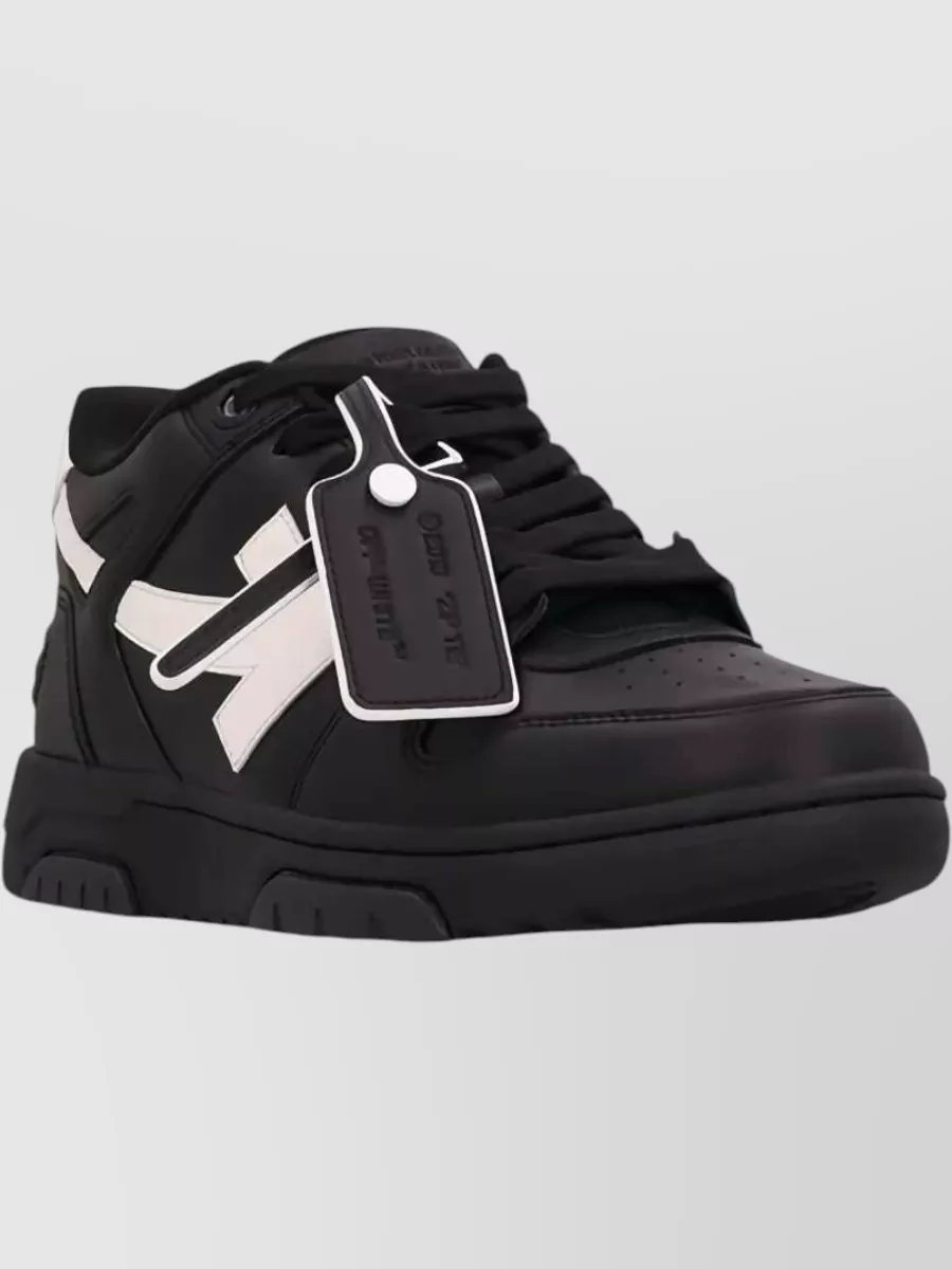 Off-White Calfskin Leather Low-Top Sneakers