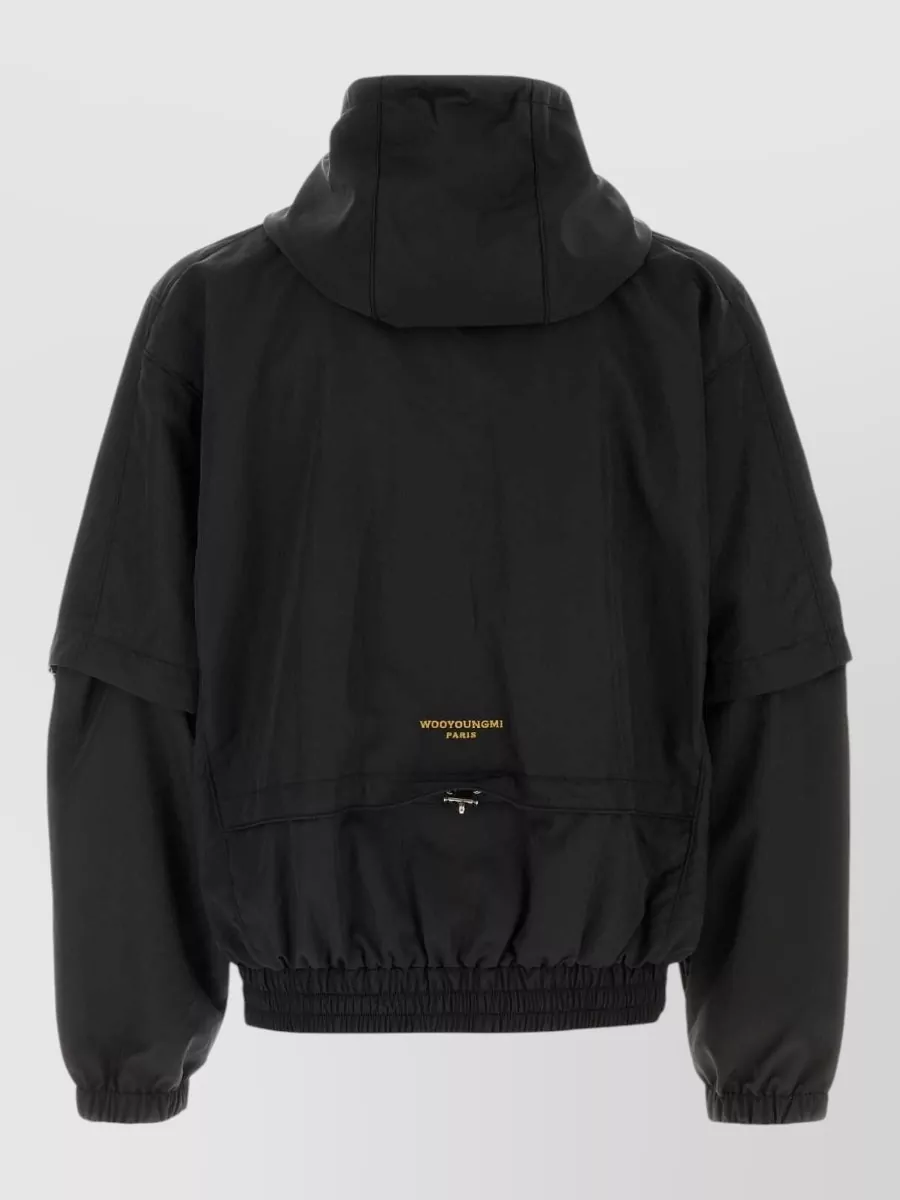 Wooyoungmi Nylon Hooded Windbreaker Jacket