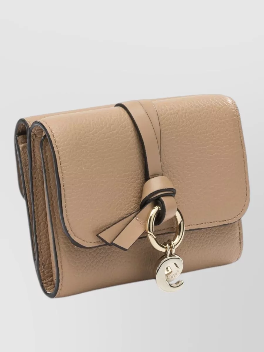 Chloé Textured Leather Wallet And Matching Cardholder