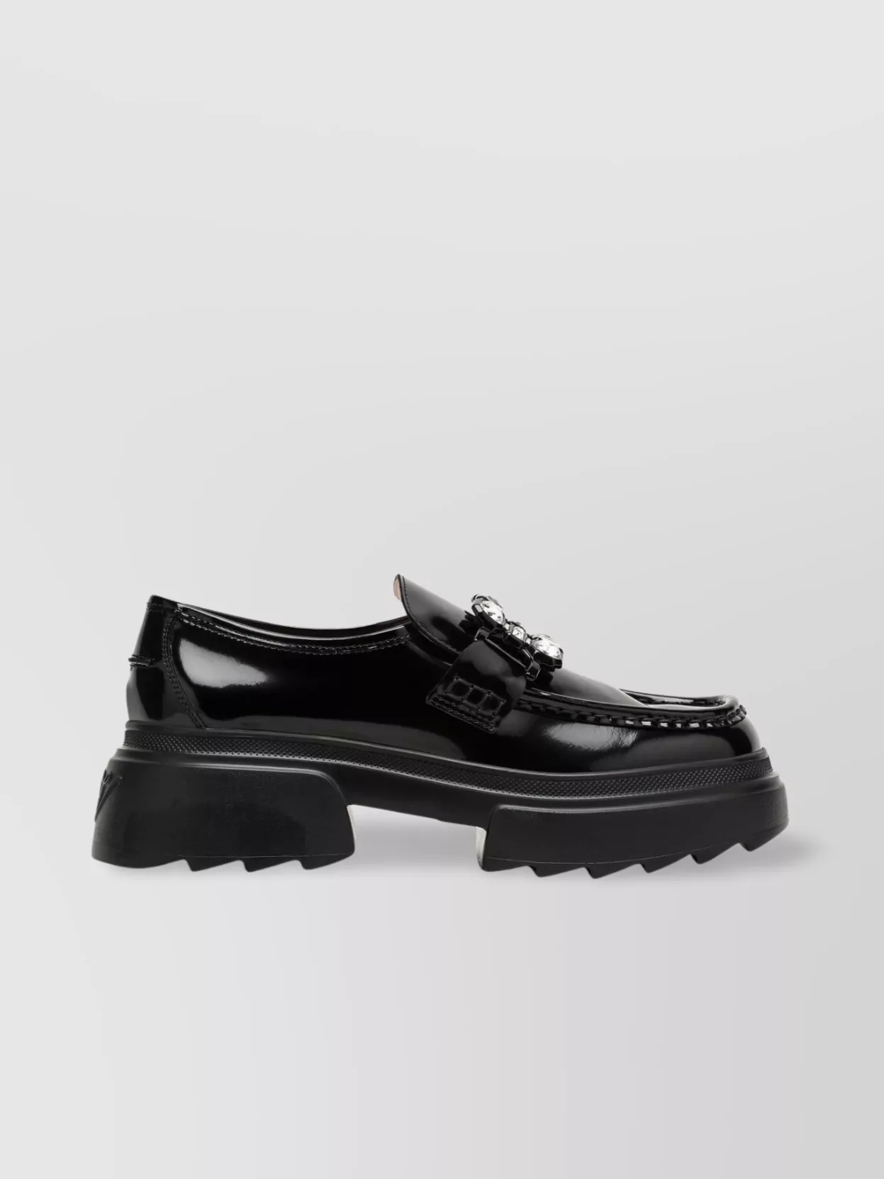 Roger Vivier Platform Loafer With Chunky Sole And Embellished Detail