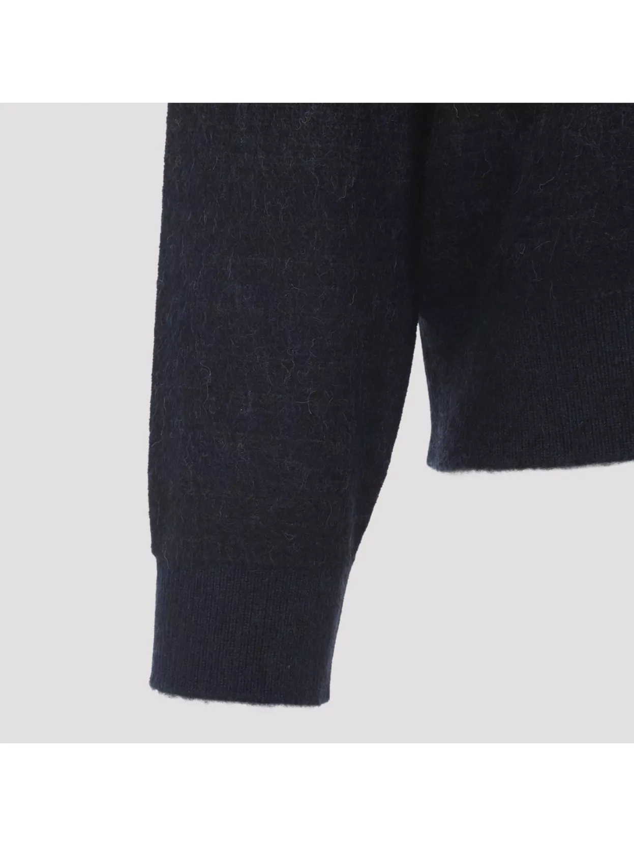 Berluti Crew Neck Long Sleeve Ribbed Cuff Sweater