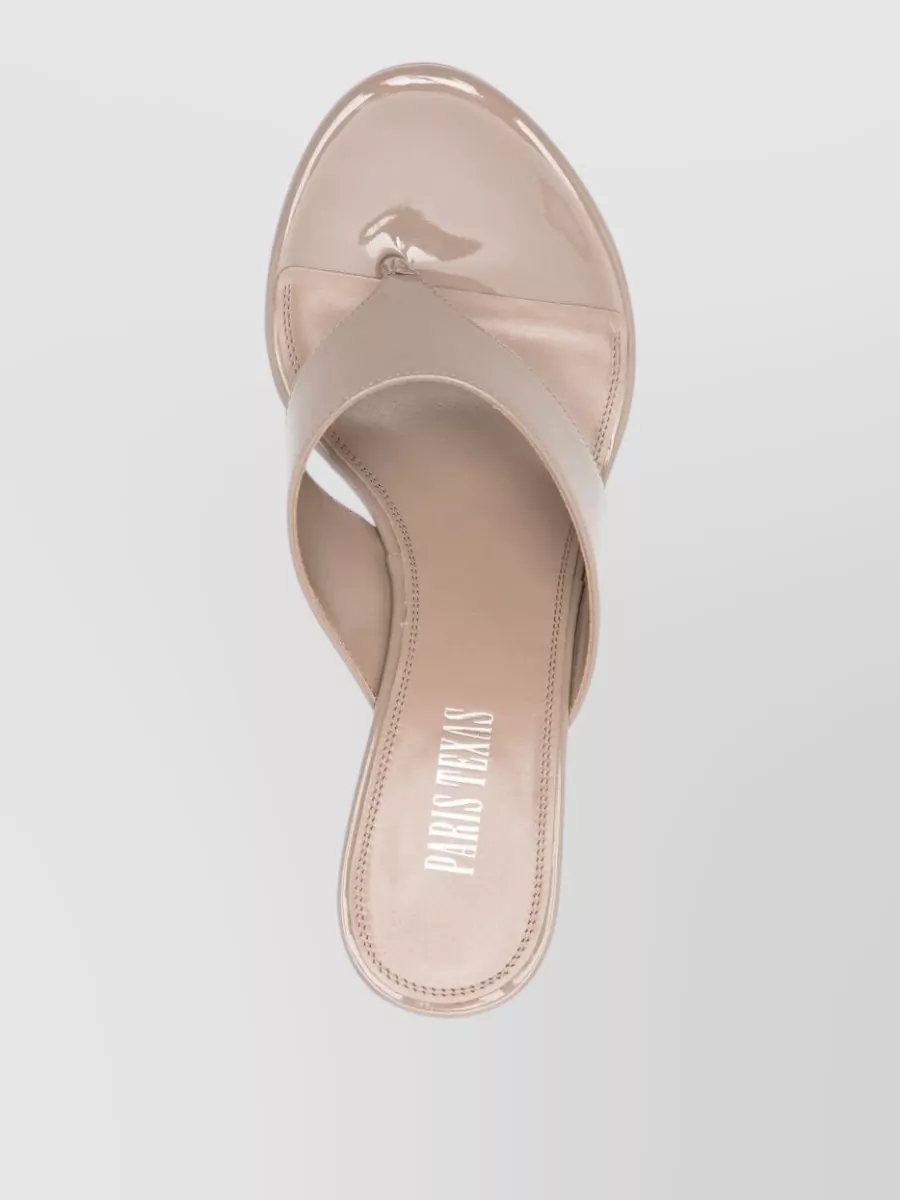 Paris Texas Leather Thong Mules