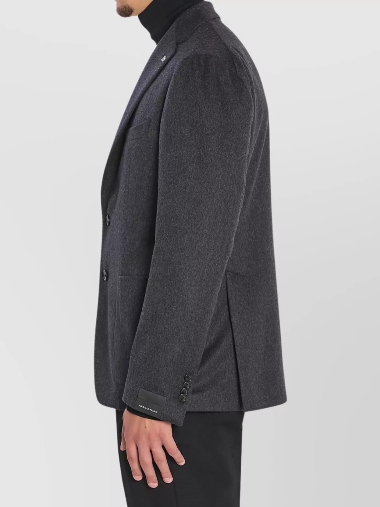 Tagliatore Cashmere Jacket Featuring Peak Lapels