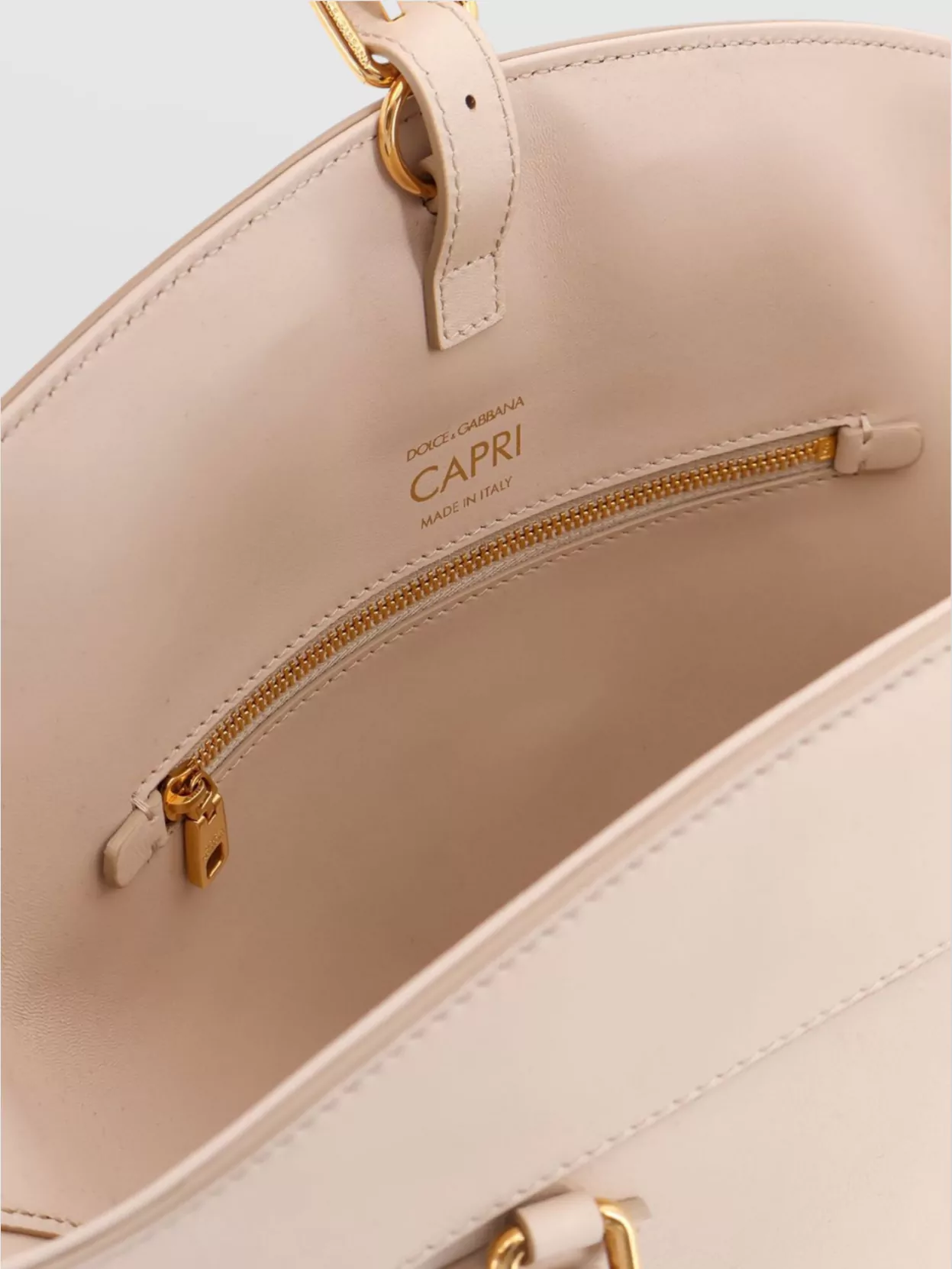 Dolce&Gabbana Capri Leather Shoulder Bag With Buckle Detail