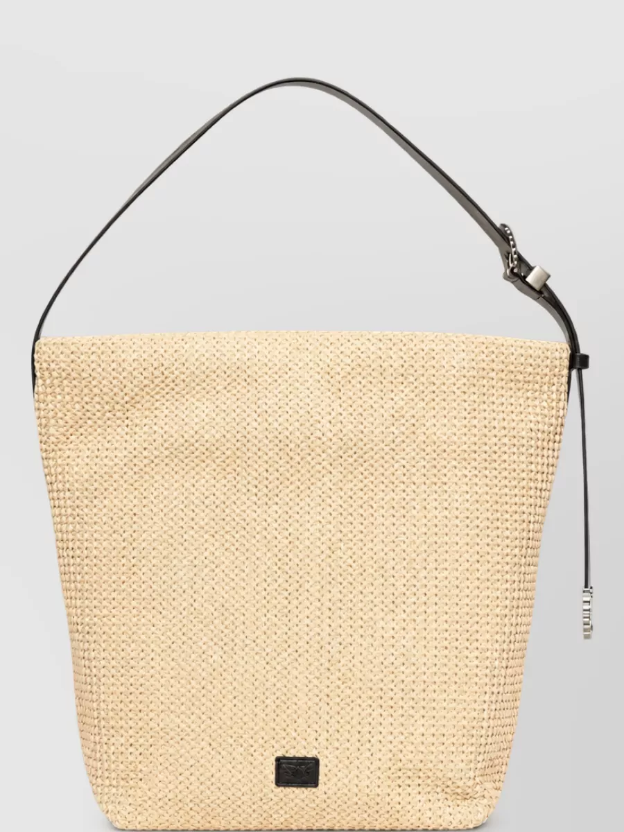 Pinko Leather Beach Bag