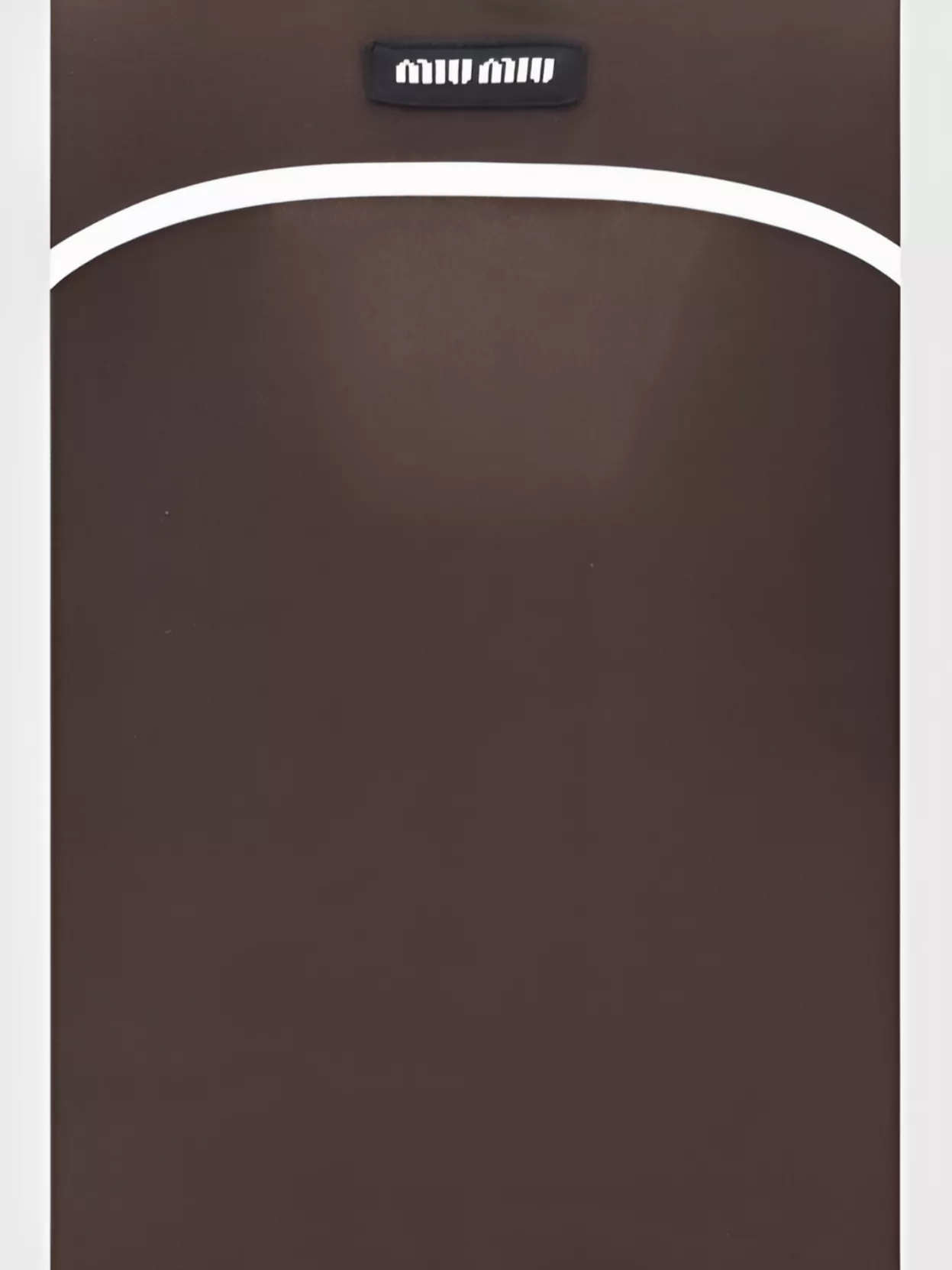 Miu Miu Sleeveless Midi Dress Contrast Piping