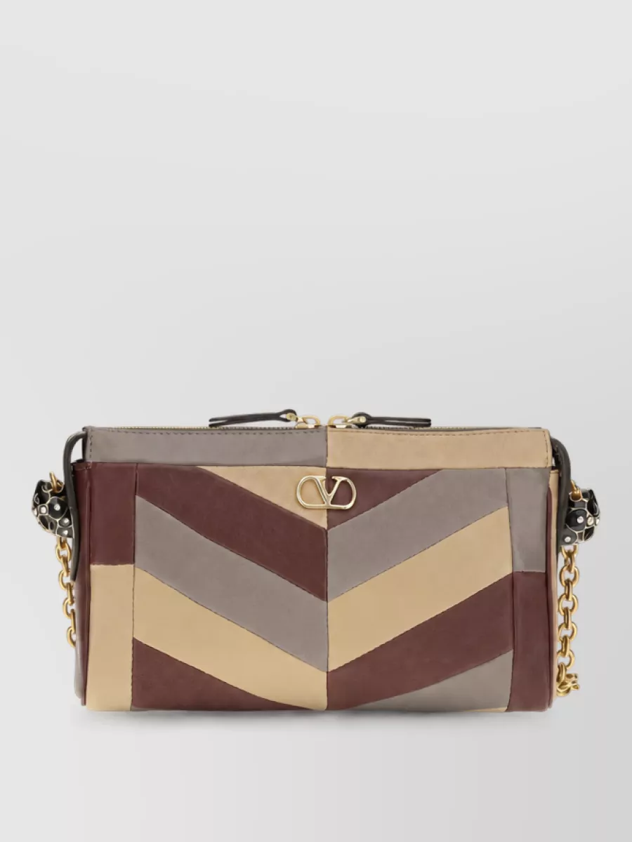Valentino Garavani panthea small leather clutch bag