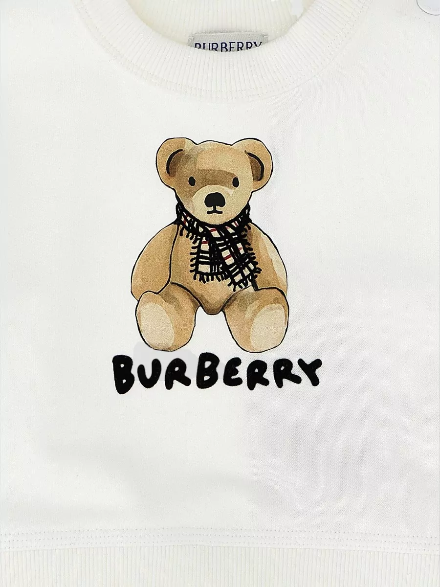 Burberry Printed Cotton Crewneck Sweatshirt