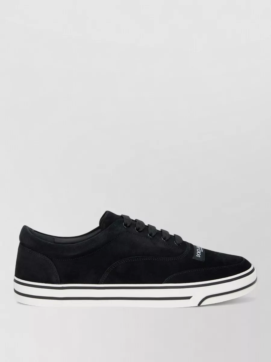 Dolce&Gabbana Calfskin Low-Top Lace-Up Sneakers