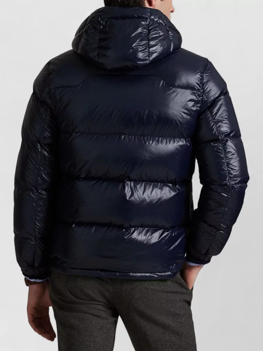 Ralph Lauren Hooded Quilted Bomber Jacket Zip Pockets
