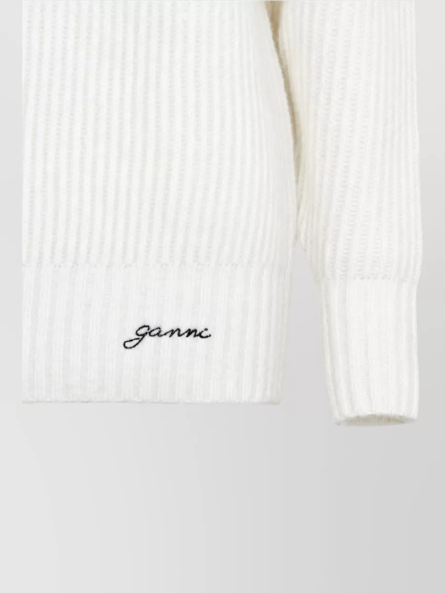 Ganni Logo-Intarsia Jumper