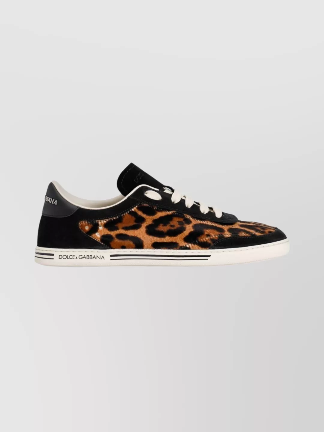 Dolce&Gabbana Animal Print Low-Top Lace-Up Shoes
