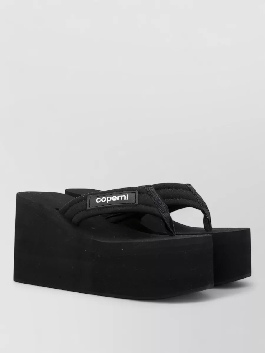 Coperni neoprene wedge slides
