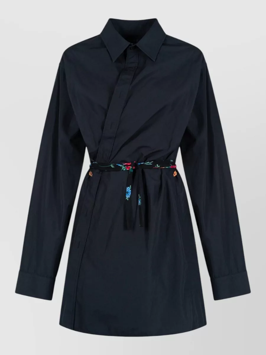 Balenciaga wrap shirt dress