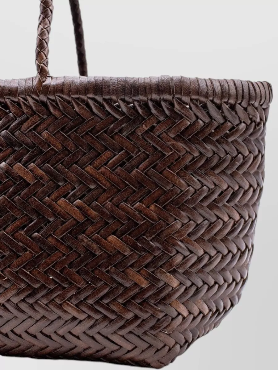 Dragon Diffusion Vintage Mesh Tote Leather Beach Bag