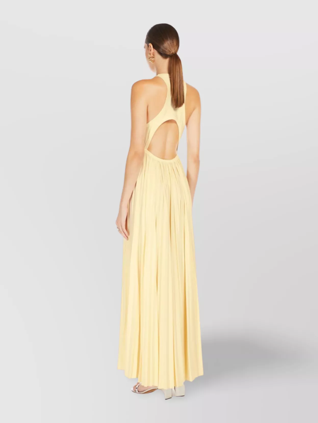 Sportmax Flared Halter Neckline Dress Keyhole