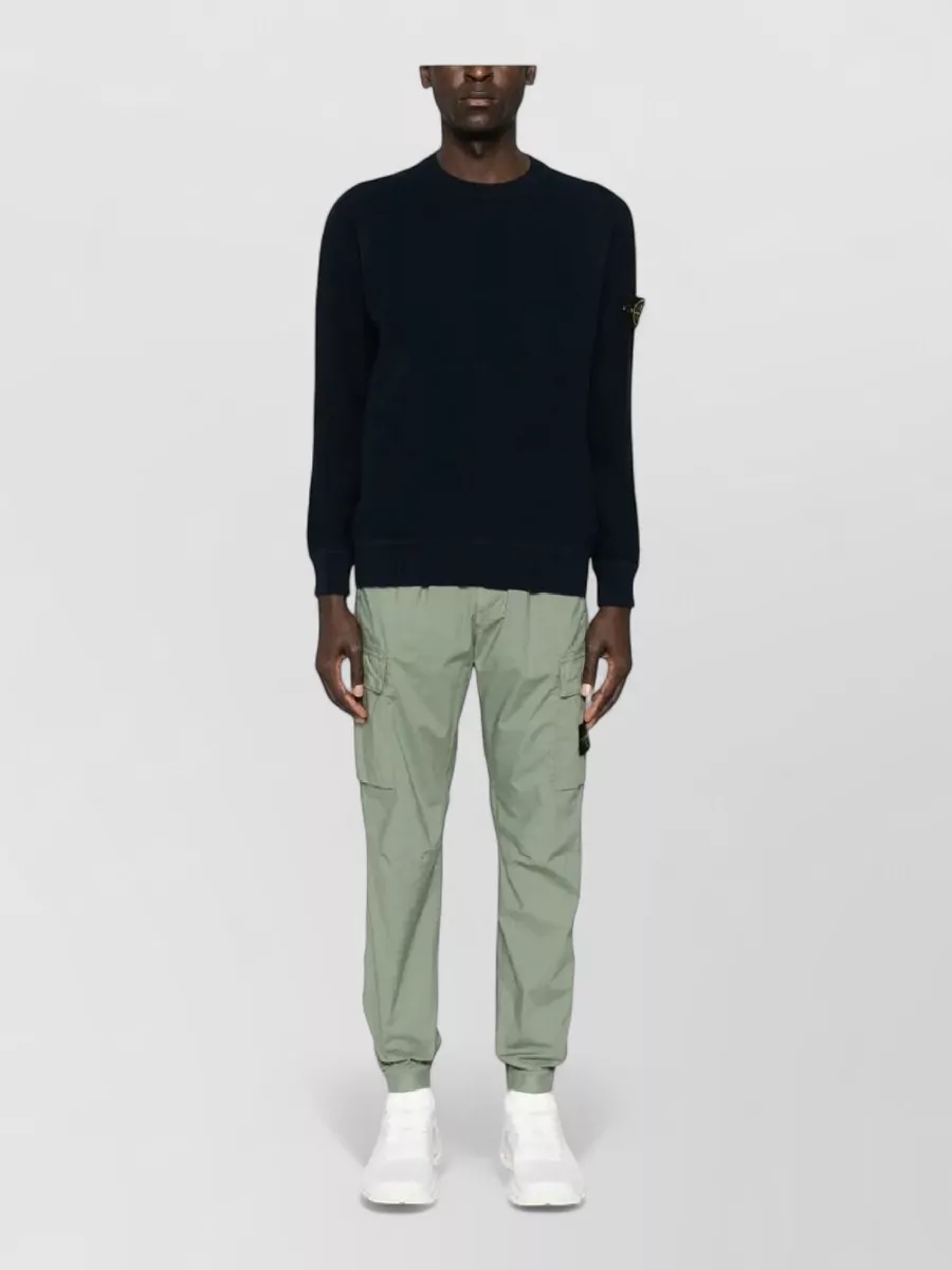 Stone Island Regular Tapered Trousers Cargo Pockets Elastic