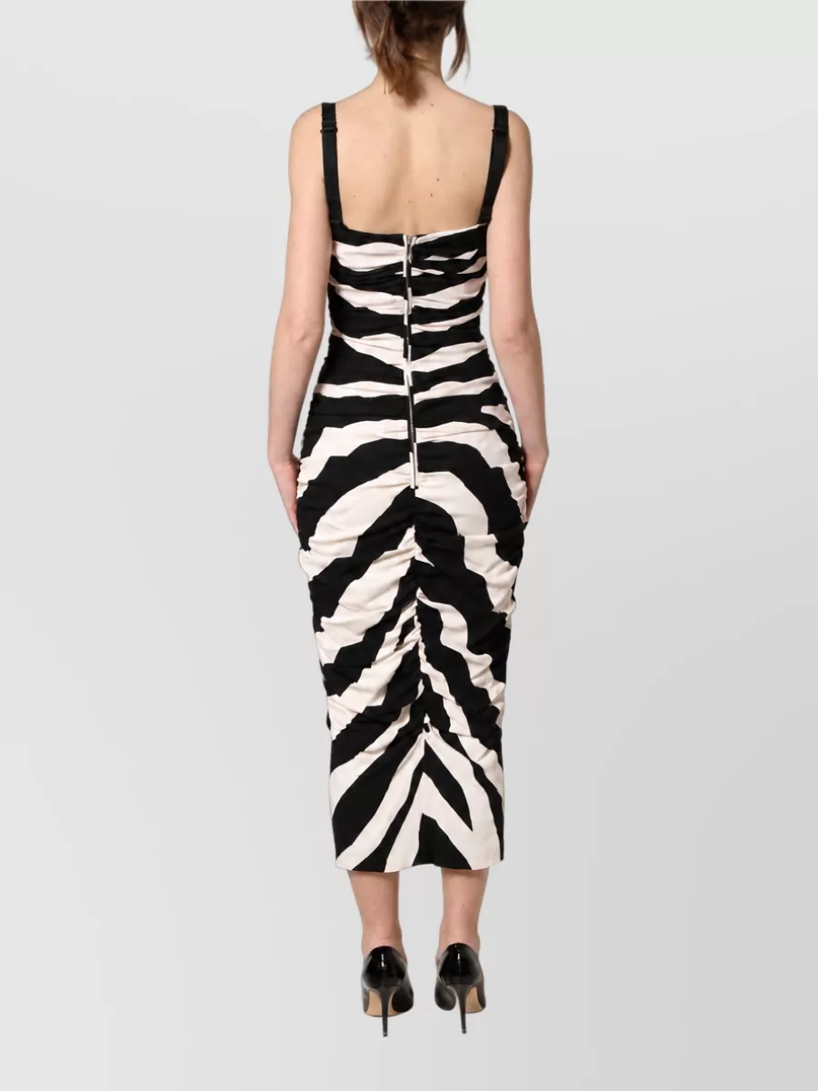 Dolce&Gabbana Zebra-Print Midi Dress