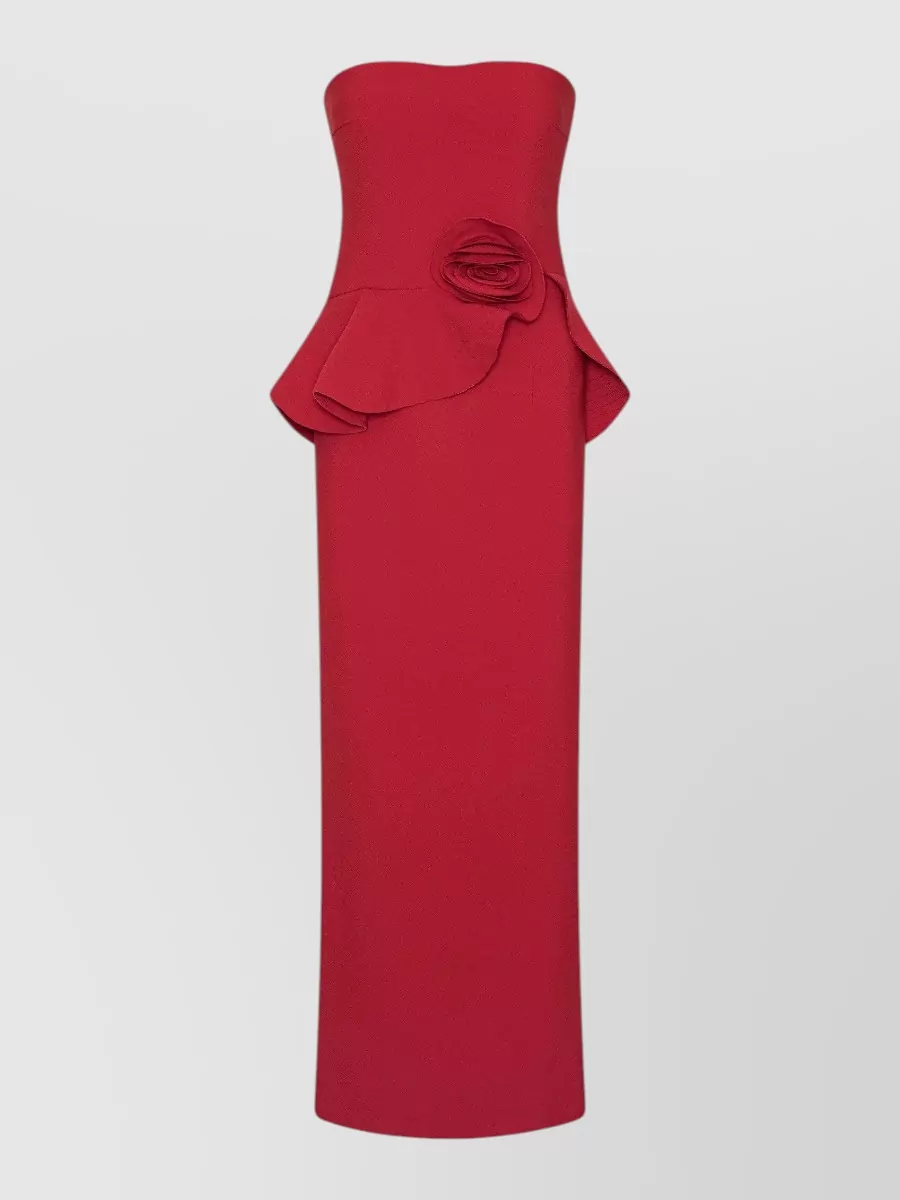 Rotate strapless floral maxi dress