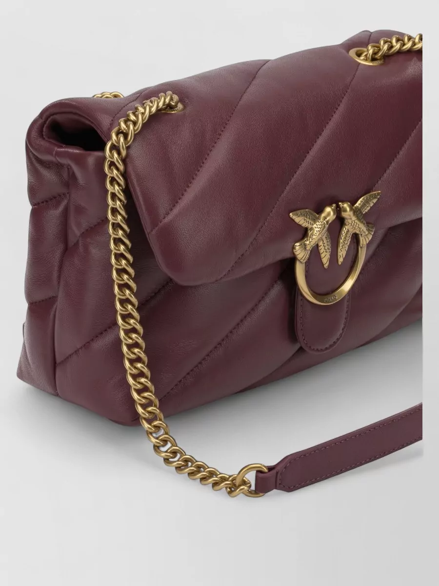 Pinko Love Bag Classic Leather Clutch Bag