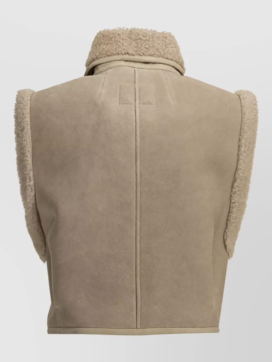 Isabel Marant Lamb Fur Sleeveless Jacket