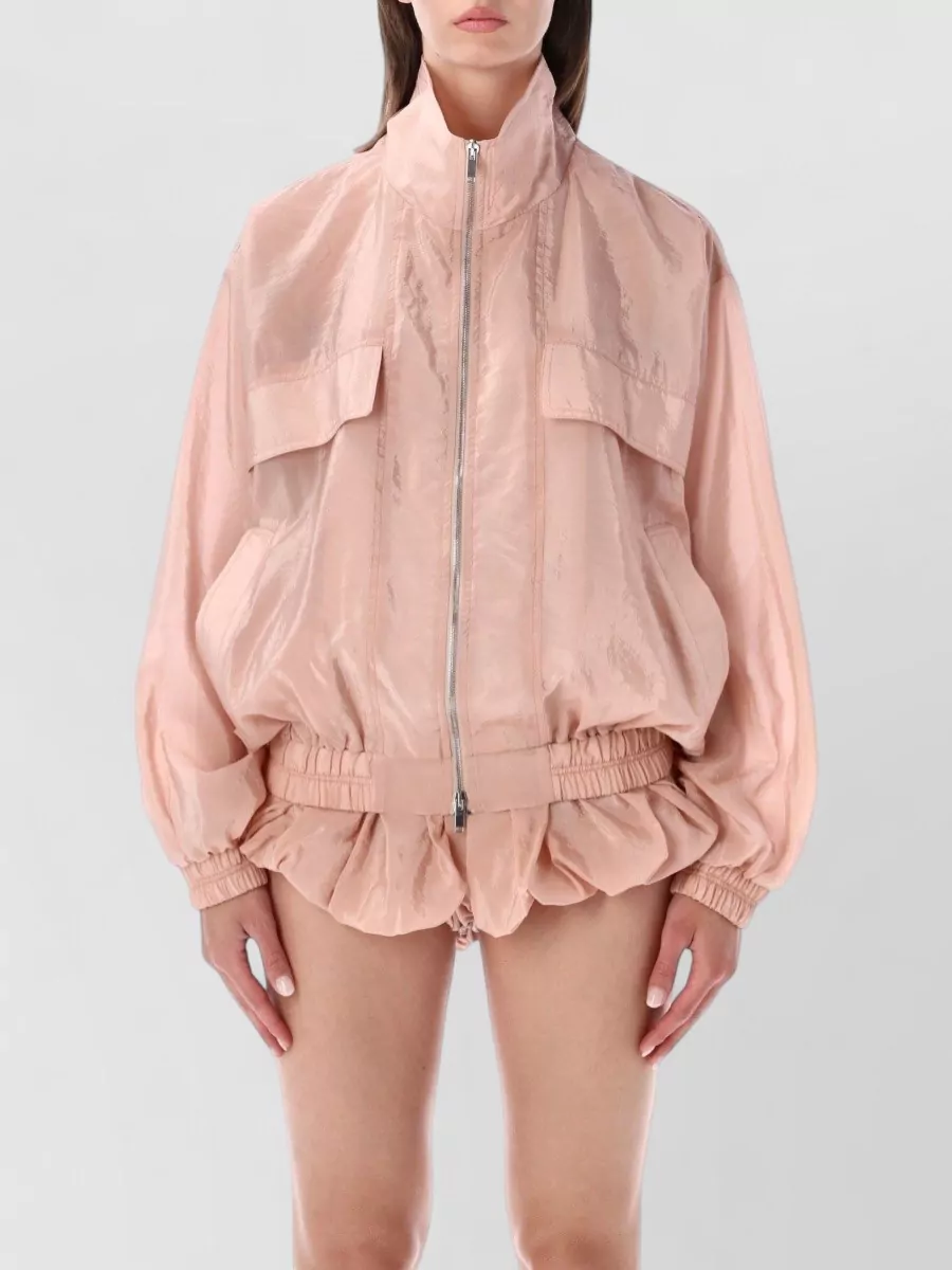 The Frankie Shop Sheer Bomber Jacket