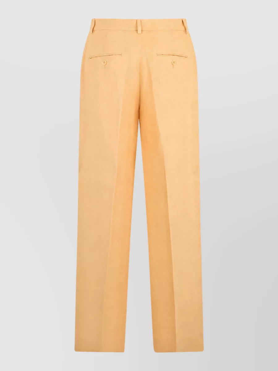 Weekend Max Mara Linen High-Rise Straight-Leg Trousers