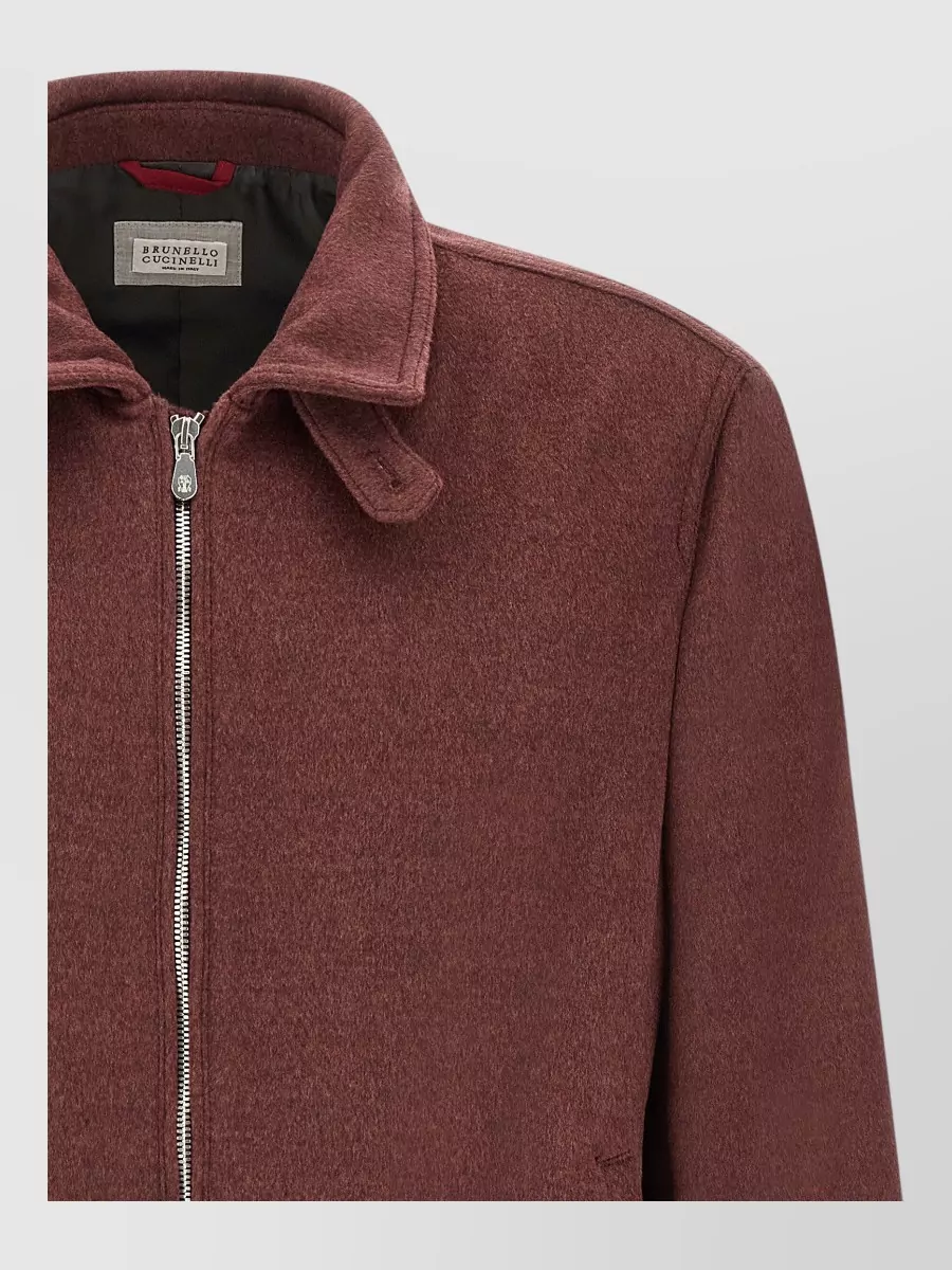 Brunello Cucinelli Virgin Wool Bomber Jacket