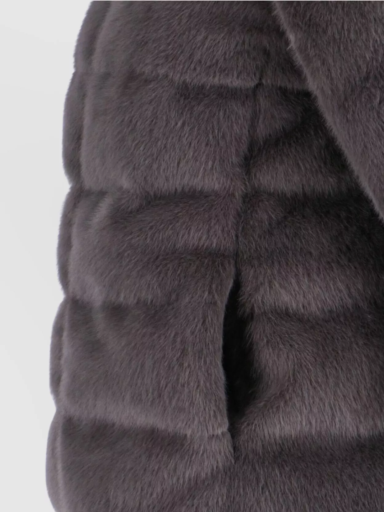 Herno Casual Faux Fur High Collar Jacket
