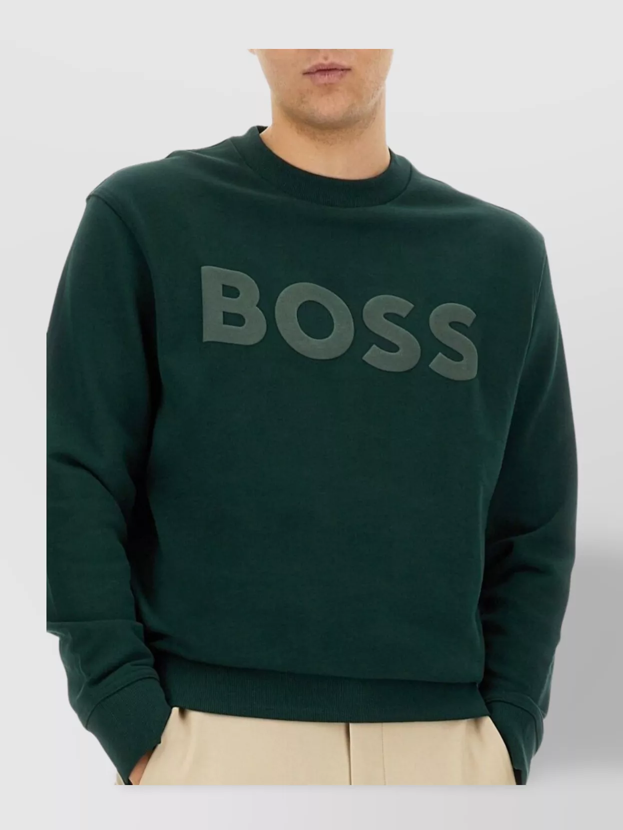 Boss Logo Crew Neck Sweater