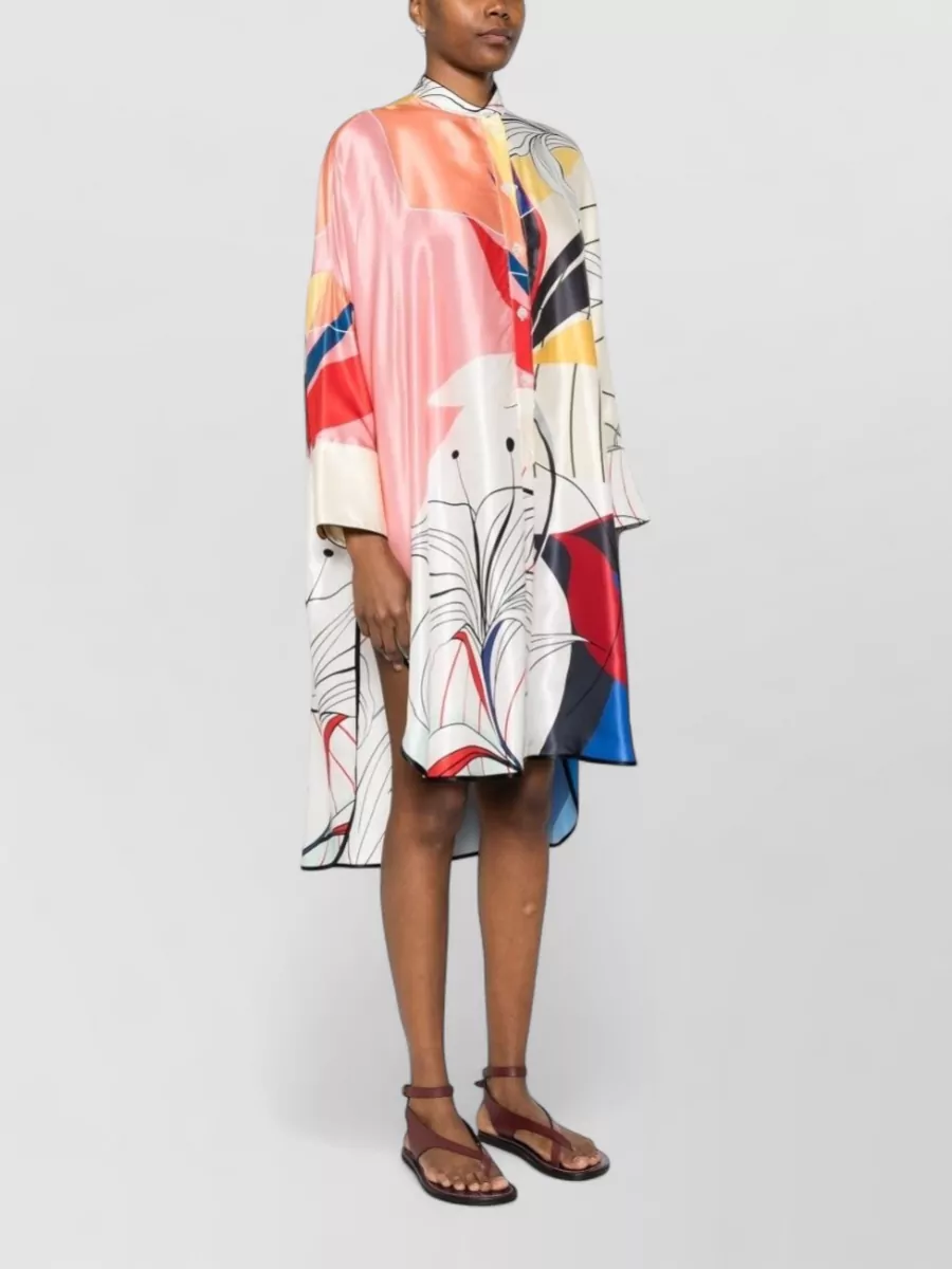 F.r.s For Restless Sleepers Silk Floral Print Midi Dress