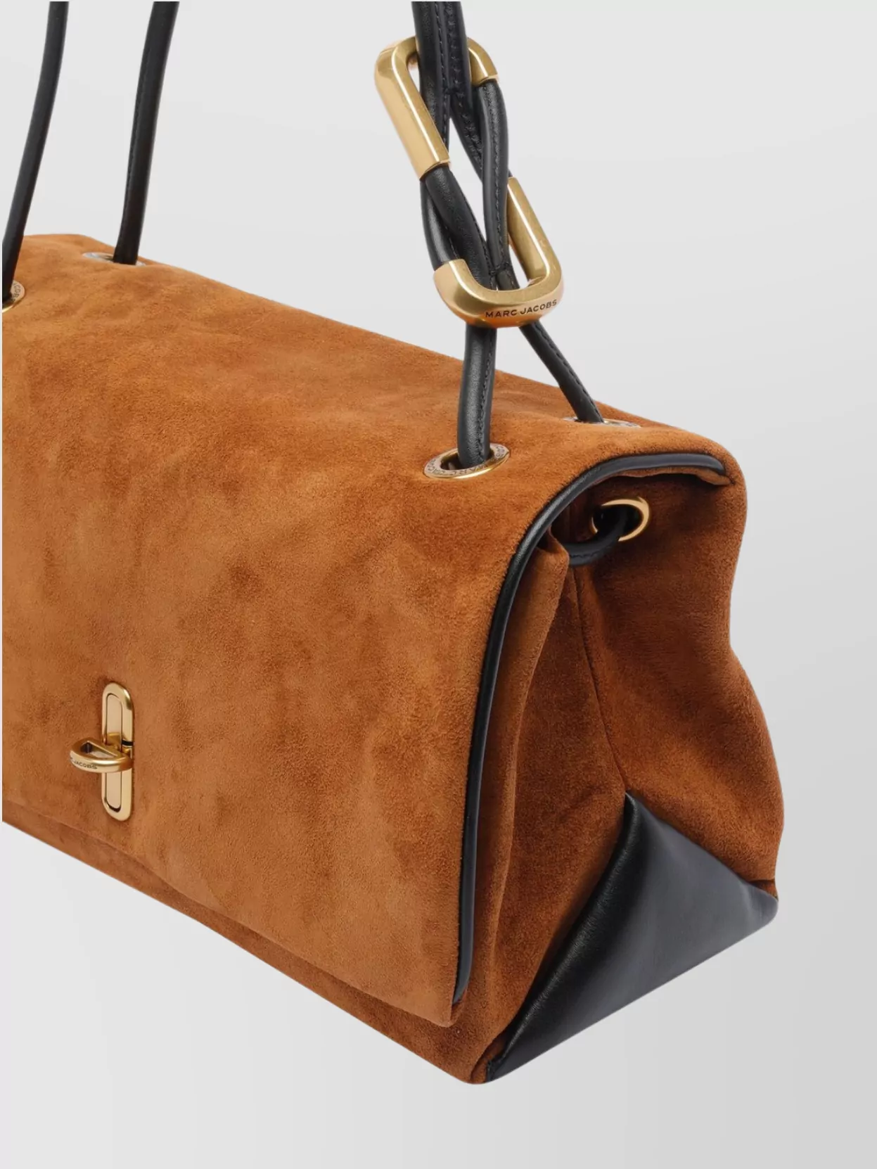 Marc Jacobs The Large Dual Suede Shoulder Bag In Brown
