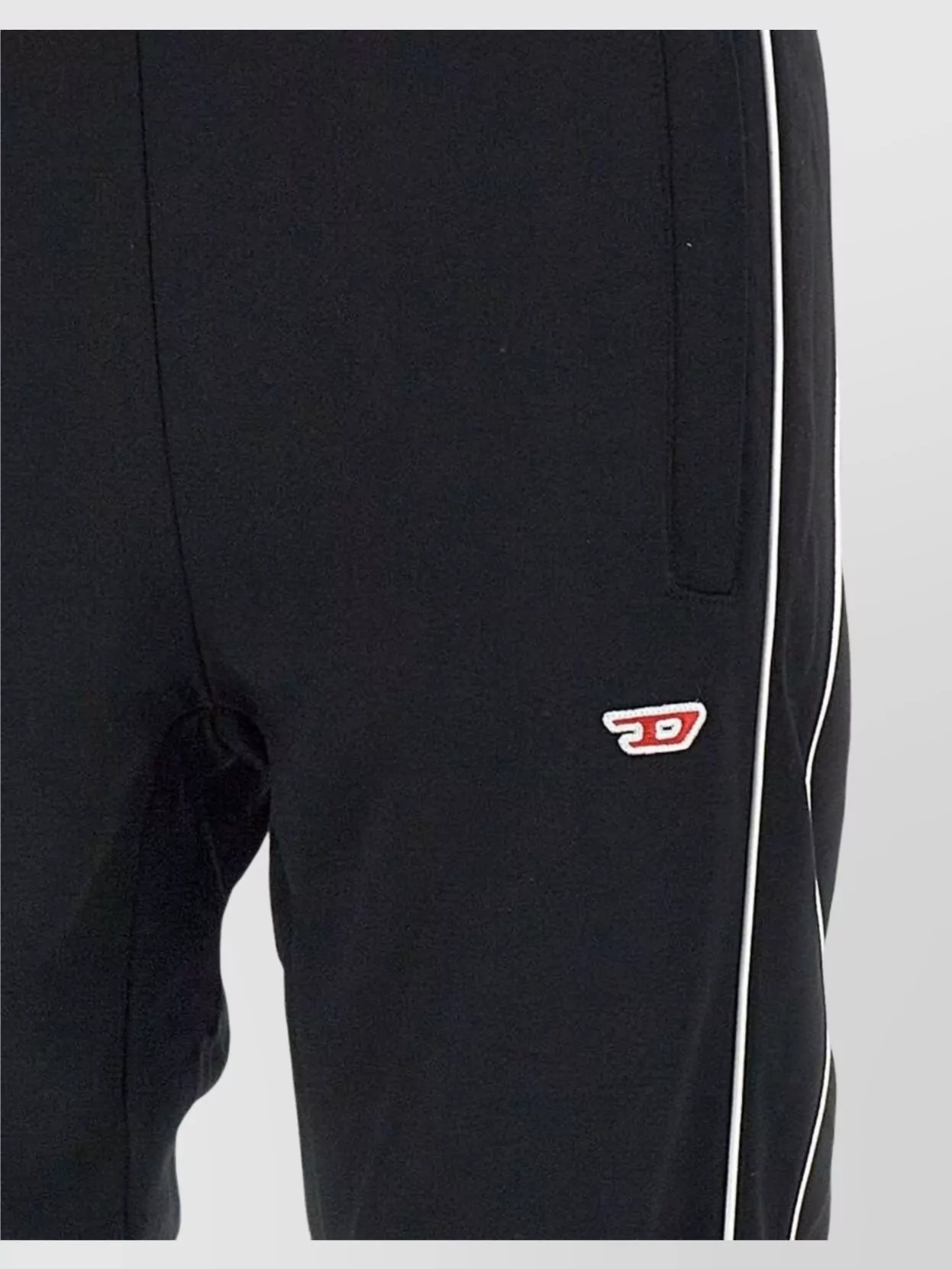 Diesel "p Jam Piping" Jogger Trousers In Black