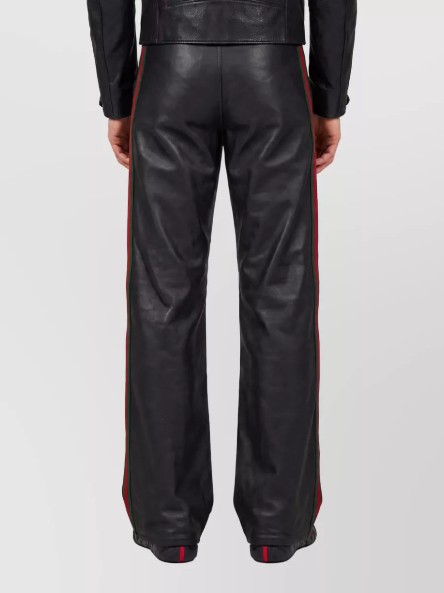 Gucci Coated Denim Mid-Rise Wide-Leg Trousers