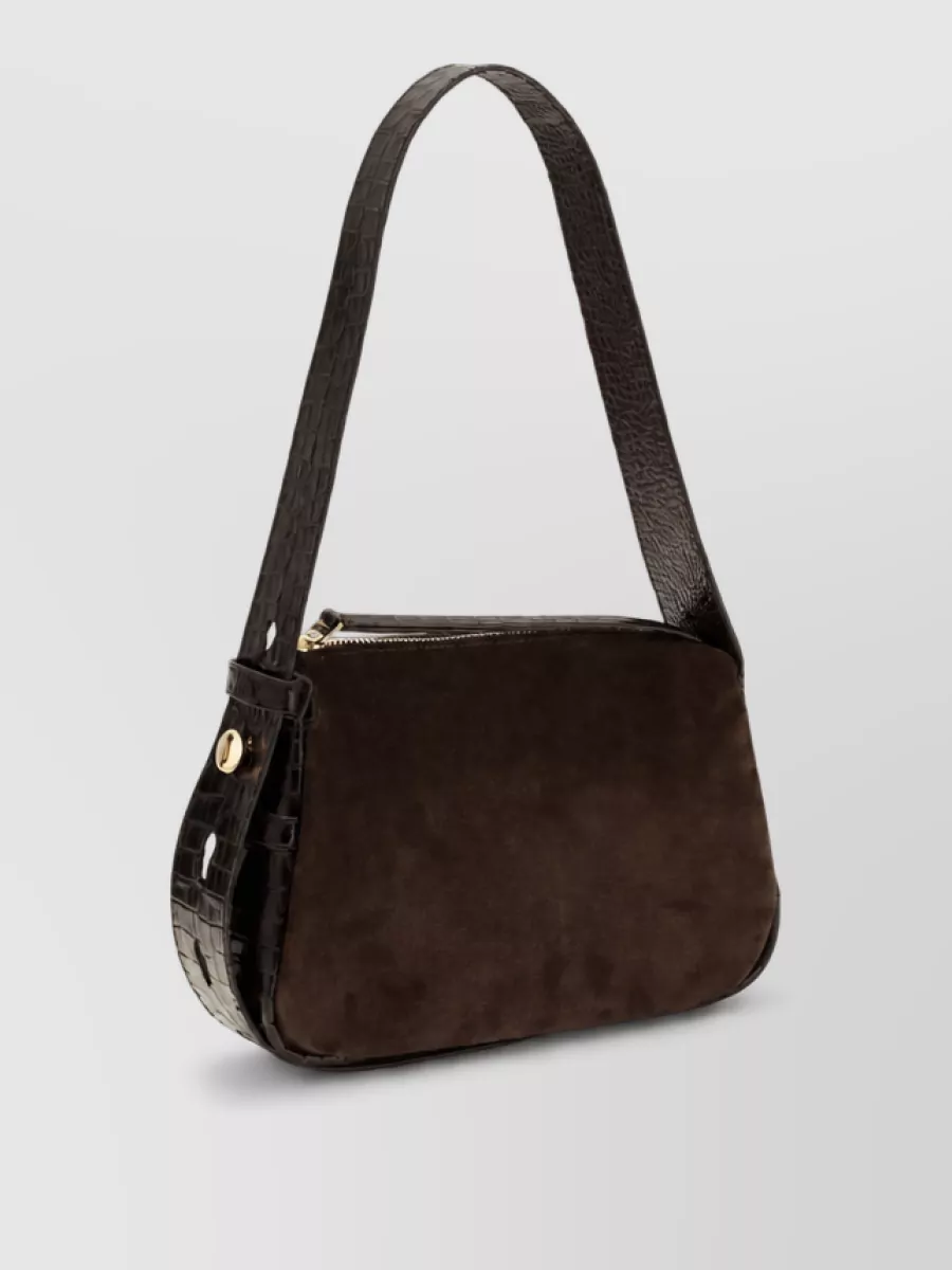 Tory Burch na suede leather clutch bag
