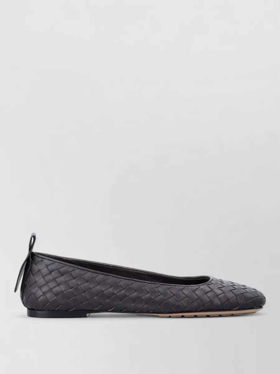 Bottega Veneta leather intrecciato ballerina flats