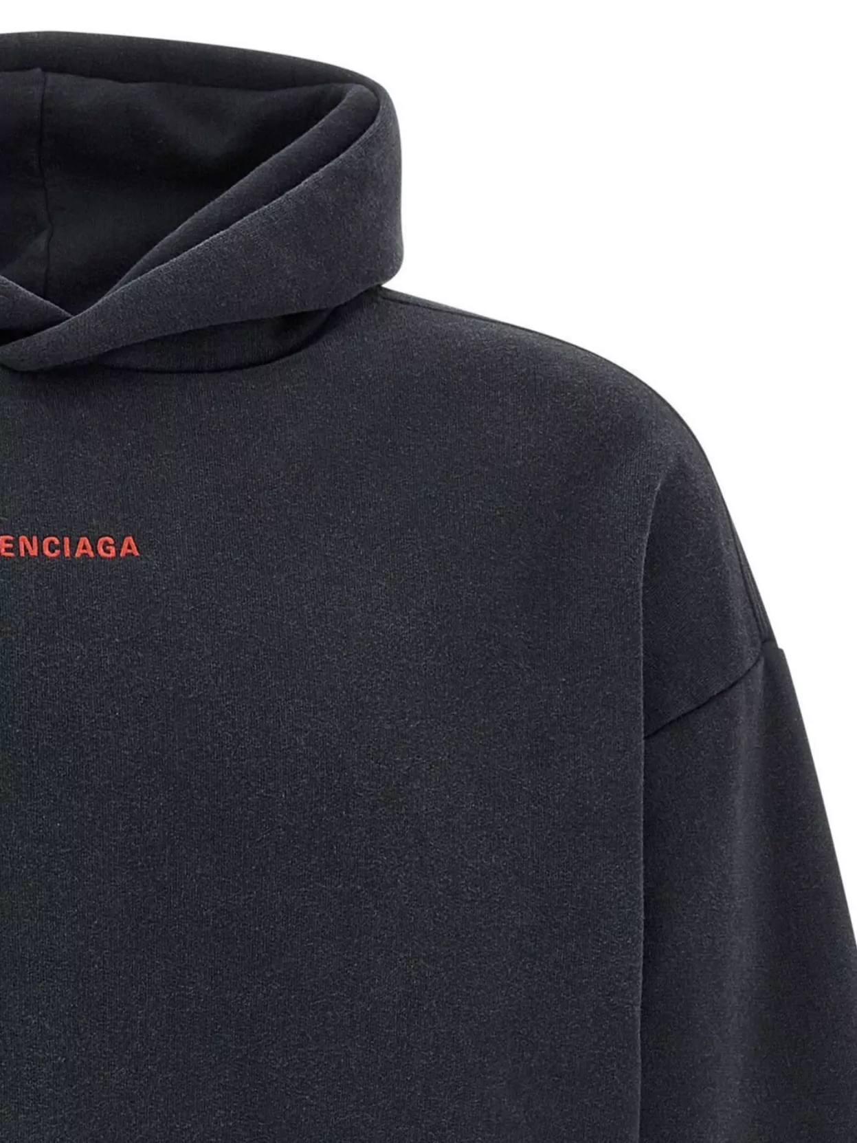Balenciaga Hoodie With Front Pocket And Ribbed Cuffs