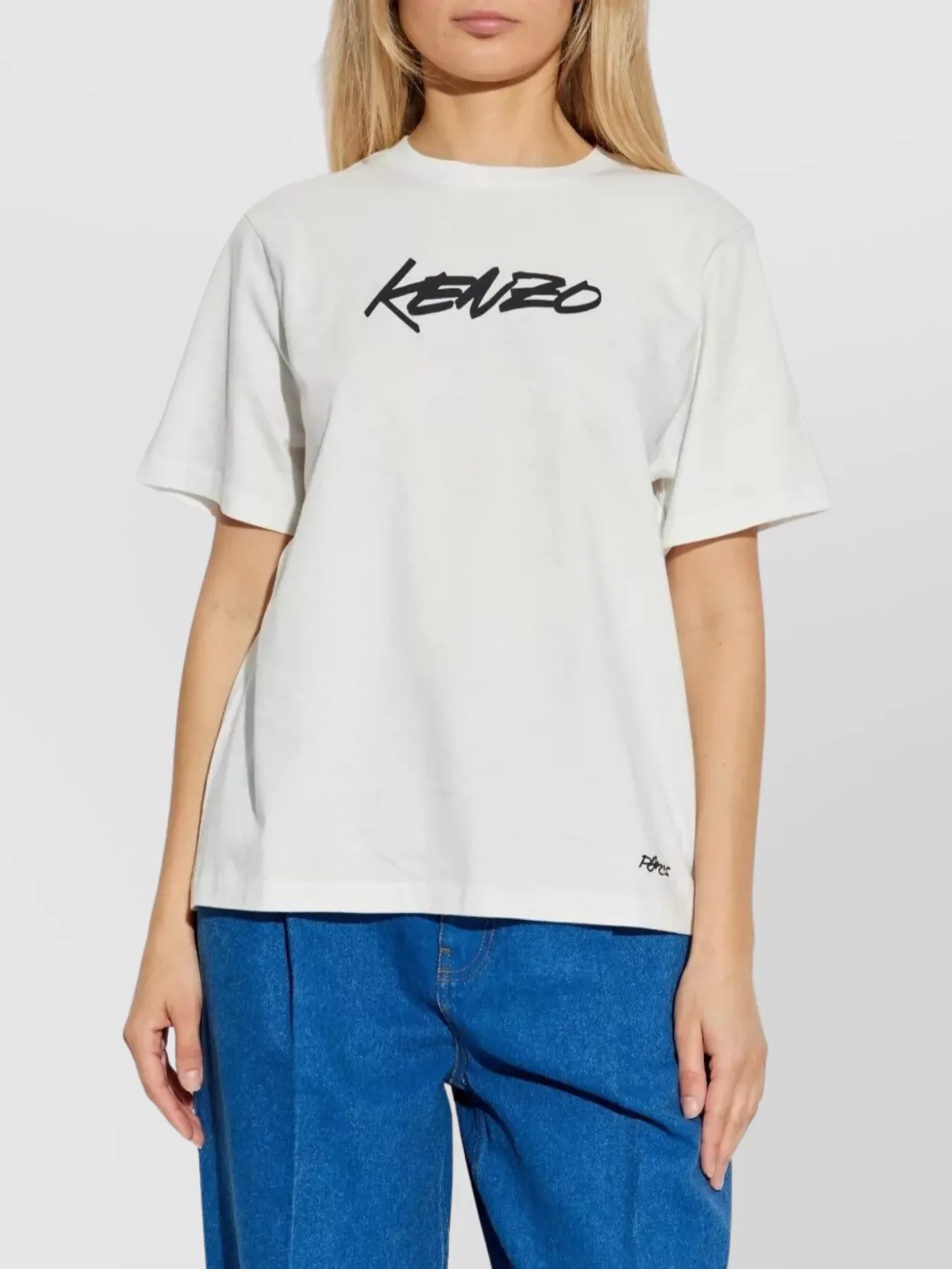 Kenzo Pure Cotton Graphic T-shirt For Comfort In White