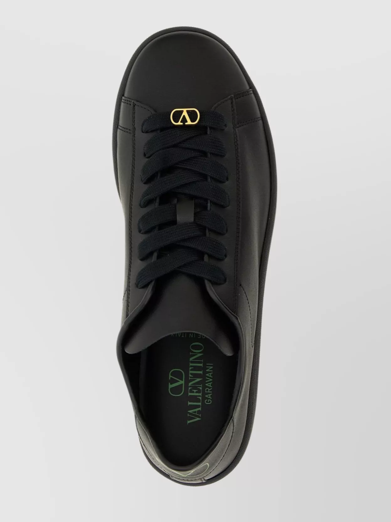 Valentino Man Black Sneakers In Black