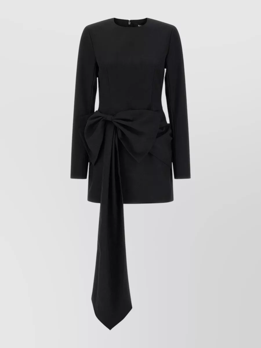 Rotate Birger Christensen bow appliqué mini dress