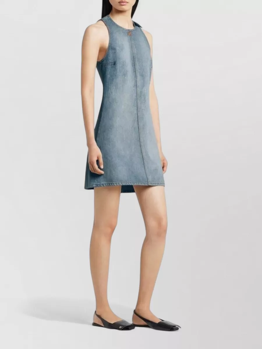 Courrèges Denim A-Line Mini Dress