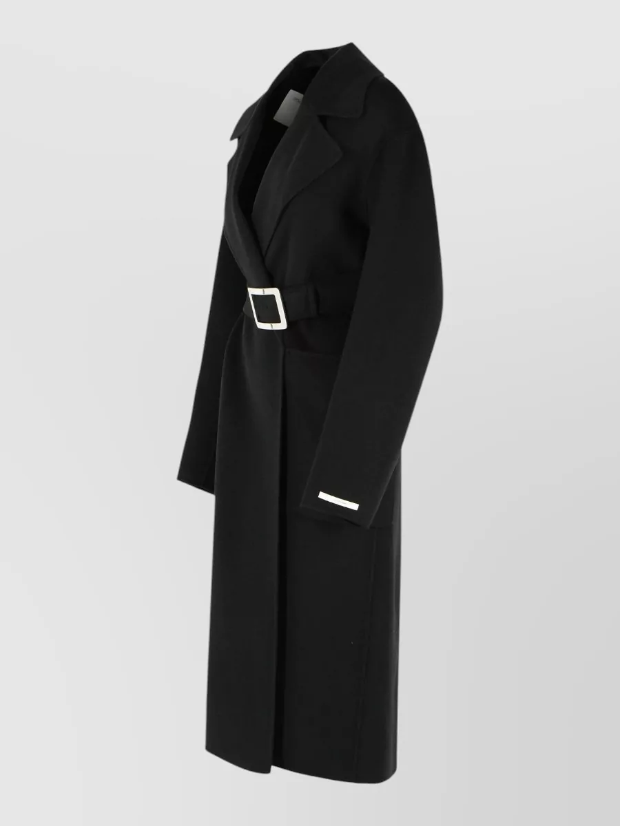 Sportmax Cose Robe Coat Virgin Wool Belted