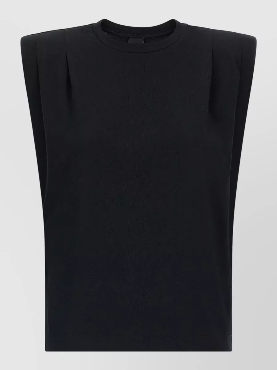 Pinko Cotton sleeveless cropped t-shirt