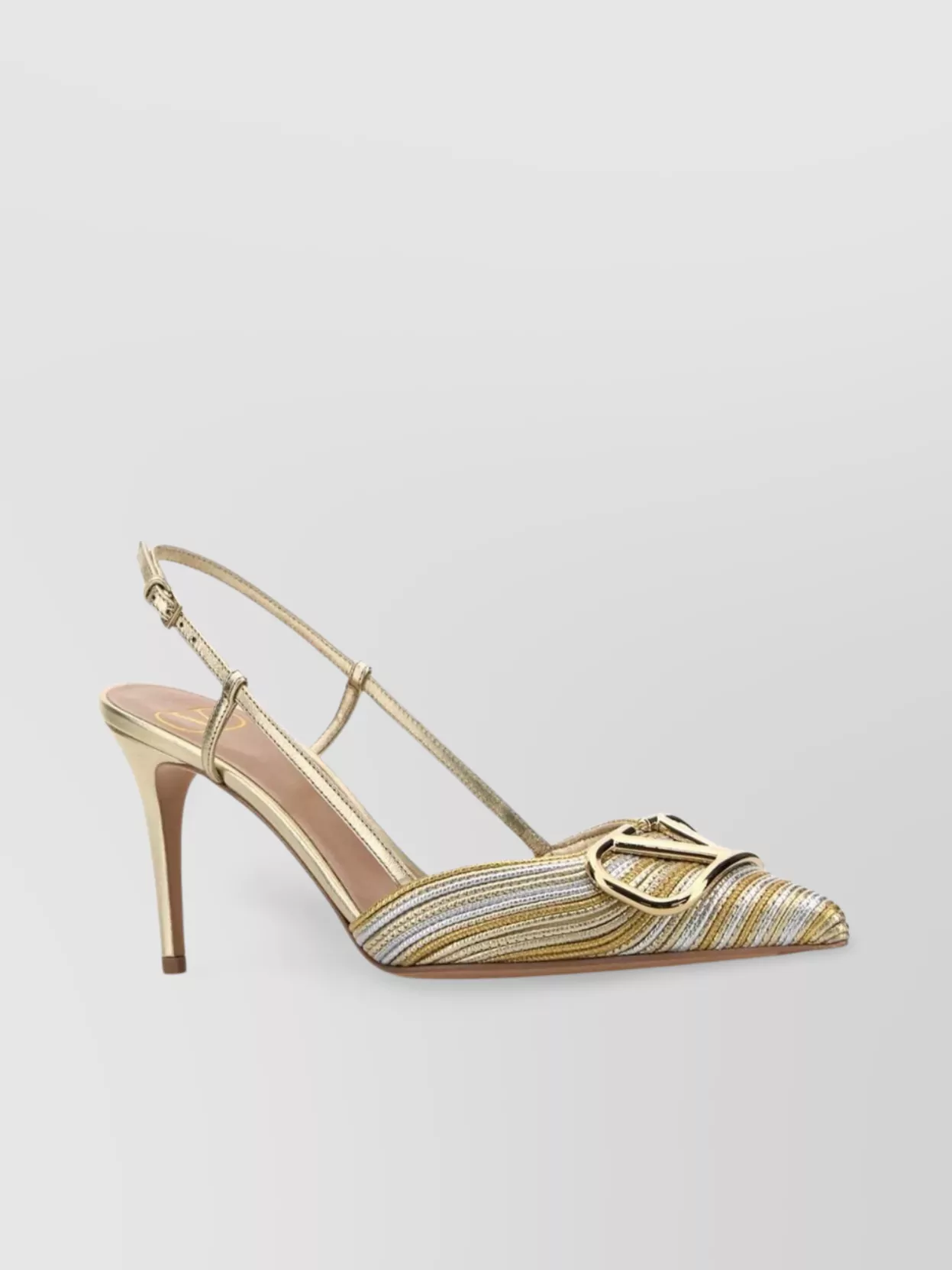 サンダル・ミュール VALENTINO Multicolor nappa leather VLogo Signature pumps Valentino Garavani VLogo Signature Laminated Nappa Leather