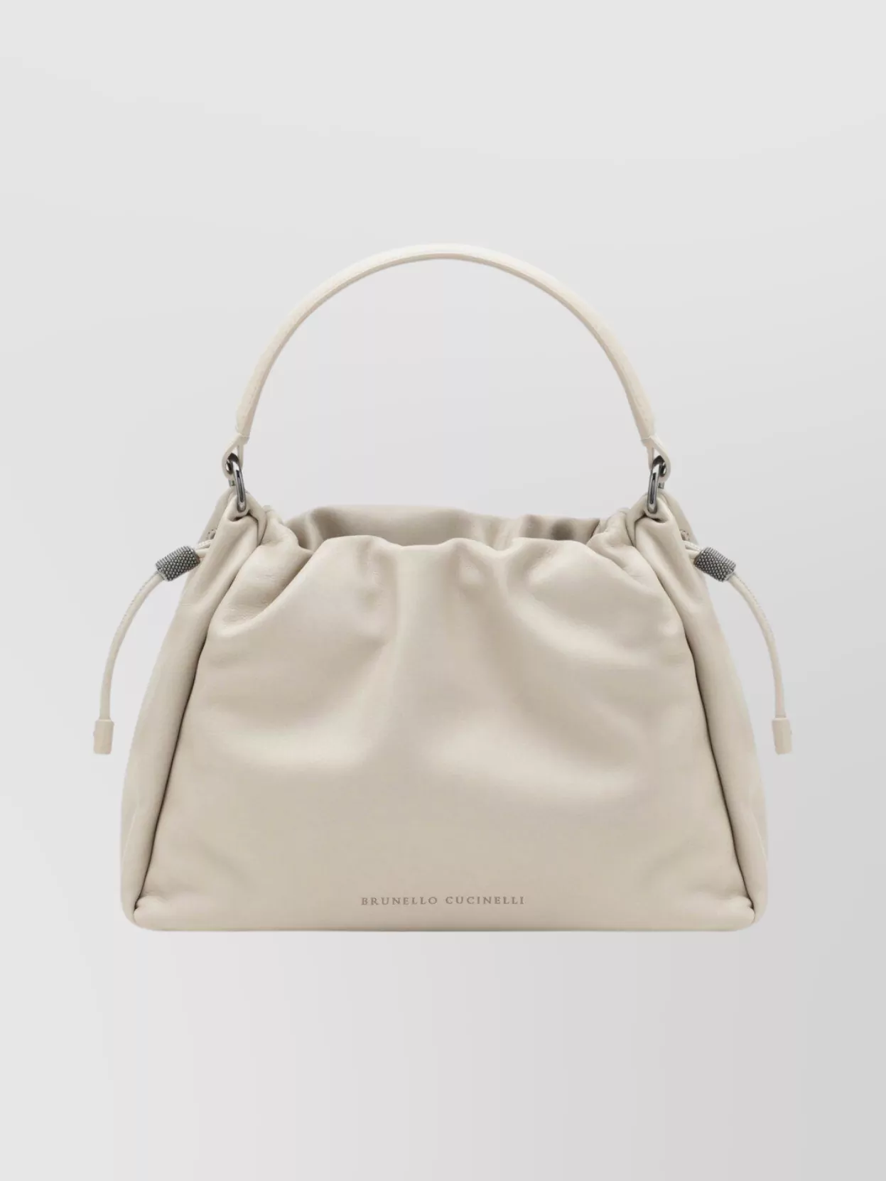 Brunello Cucinelli Bucket Mellow Small Ivory Bag Women In White